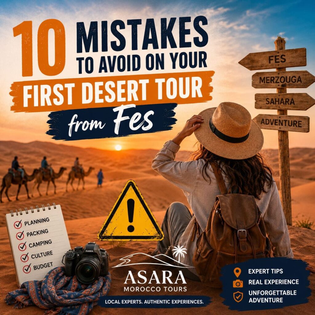 10 Mistakes to Avoid on Your First Desert Tour from Fes